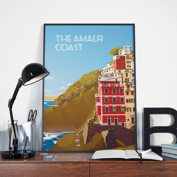 Amalfi Coast Poster Print Wall Art