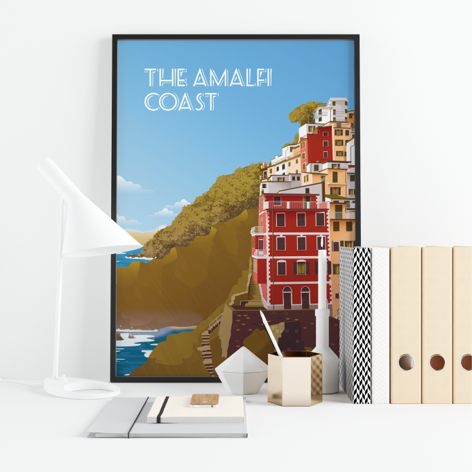 Amalfi Coast Poster Print Wall Art