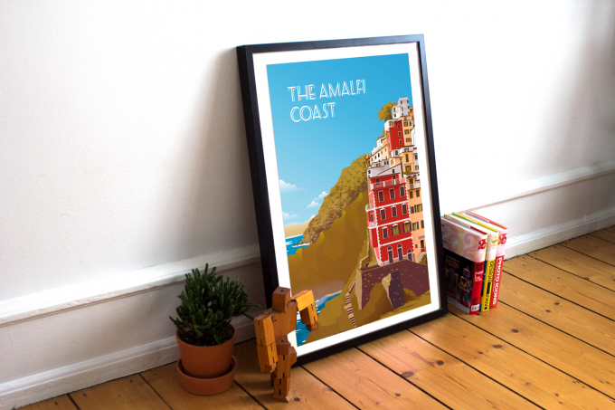 Amalfi Coast Poster Print Wall Art