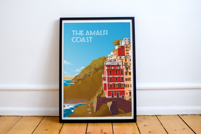 Amalfi Coast Poster Print Wall Art