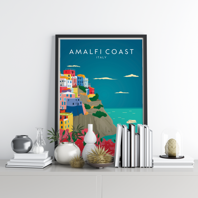 Amalfi Coast Poster Print Wall Art