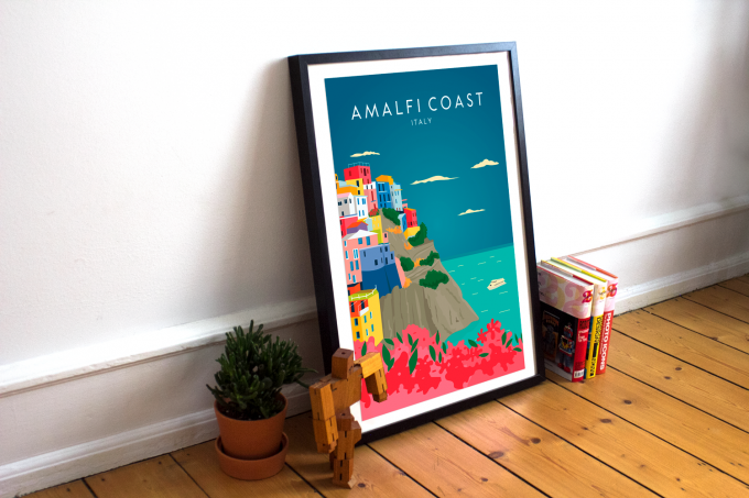 Amalfi Coast Poster Print Wall Art