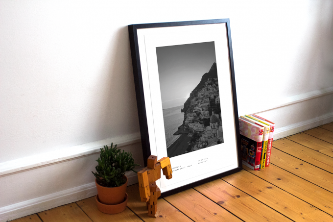Amalfi Coast Coordinates Poster Print Wall Art