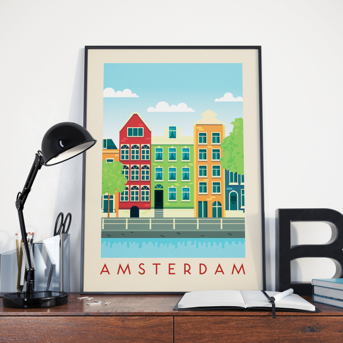 Amsterdam Poster Print Wall Art