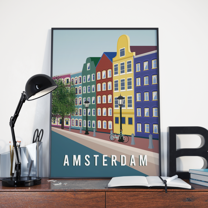 Amsterdam Poster Print Wall Art