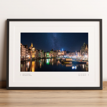 Amsterdam Coordinates Poster Print Wall Art