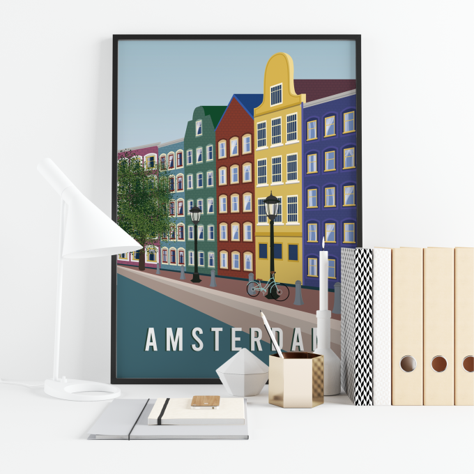 Amsterdam Poster Print Wall Art