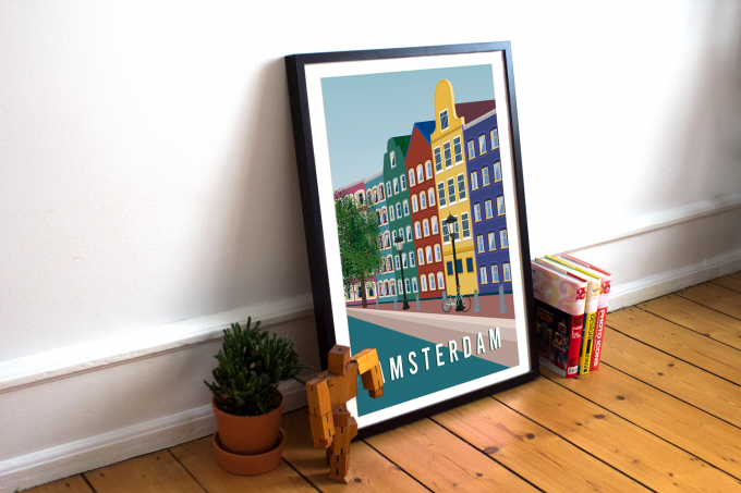 Amsterdam Poster Print Wall Art