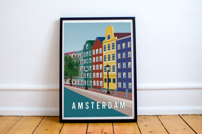 Amsterdam Poster Print Wall Art