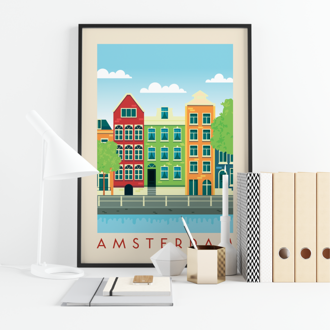 Amsterdam Poster Print Wall Art