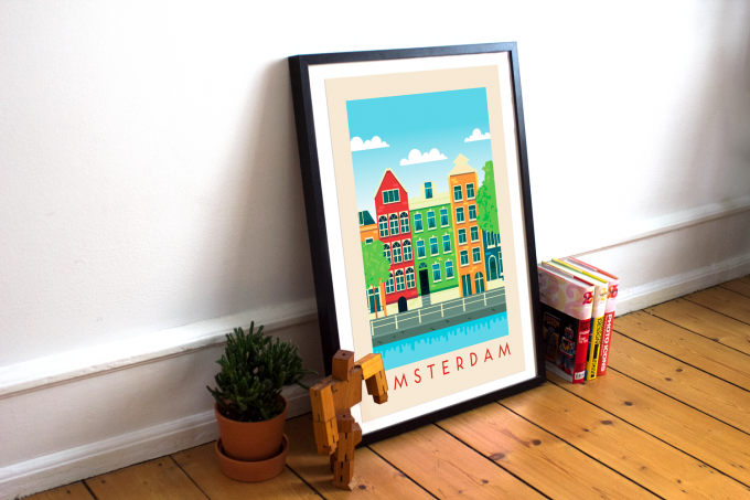 Amsterdam Poster Print Wall Art