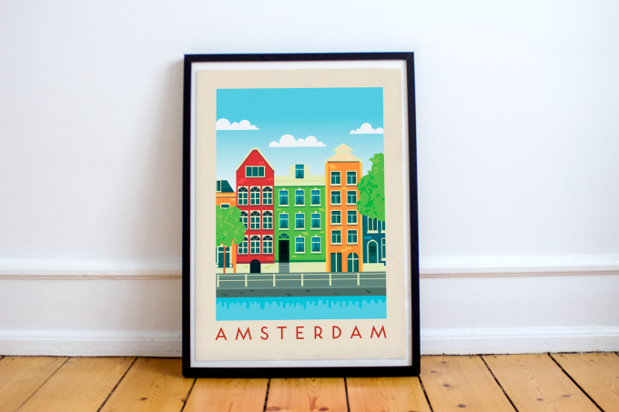 Amsterdam Poster Print Wall Art