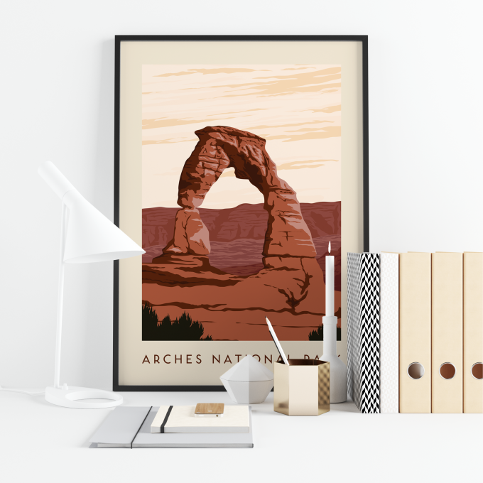 Arches National Park Poster Print Wall Art