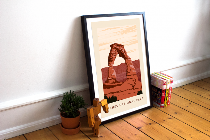 Arches National Park Poster Print Wall Art