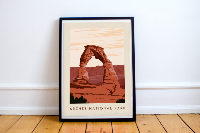 Arches National Park Poster Print Wall Art