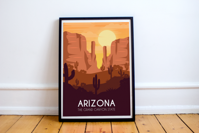 Arizona Poster Print Wall Art