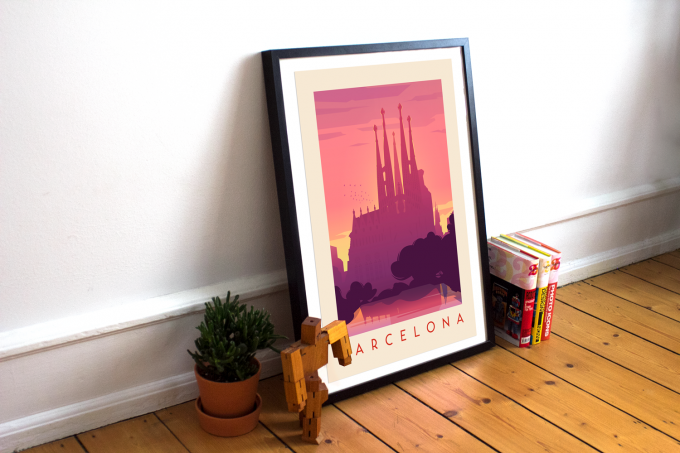 Barcelona Poster Print Wall Art