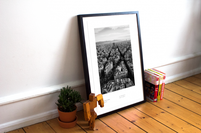 Barcelona Coordinates Poster Print Wall Art