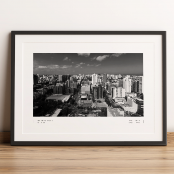 Barranquilla Coordinates Poster Print Wall Art