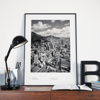 Bogota Coordinates Poster Print Wall Art
