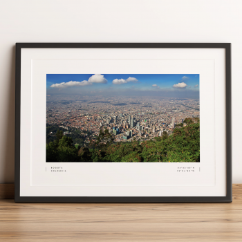 Bogota Coordinates Poster Print Wall Art