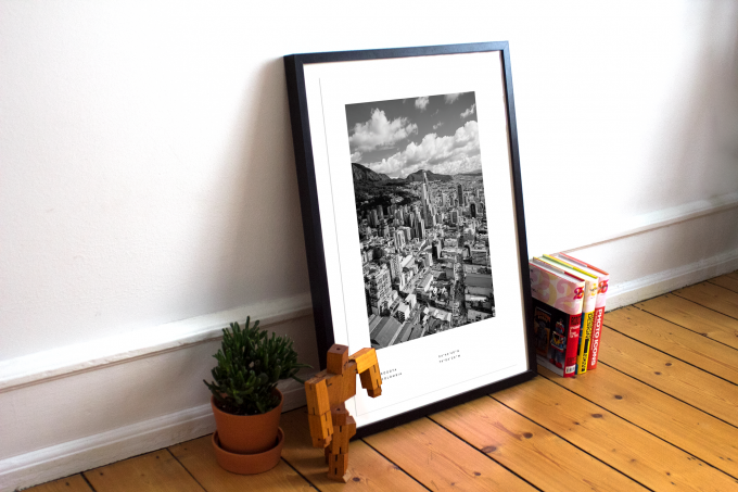 Bogota Coordinates Poster Print Wall Art