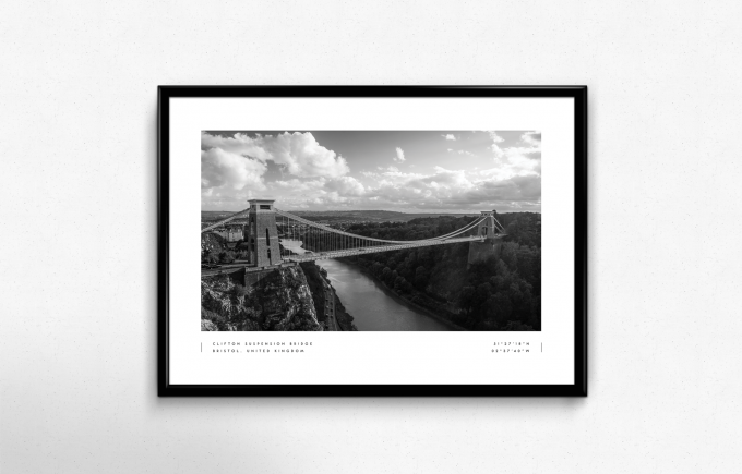 Bristol Coordinates Poster Print Wall Art