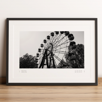 Chernobyl Pripyat Coordinates Poster Print Wall Art