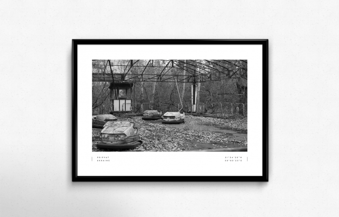 Chernobyl Pripyat Coordinates Poster Print Wall Art