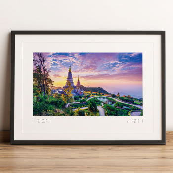 Chiang Mai Coordinates Poster Print Wall Art