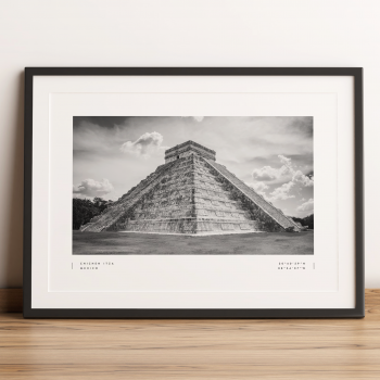 Chichen Itza Coordinates Poster Print Wall Art