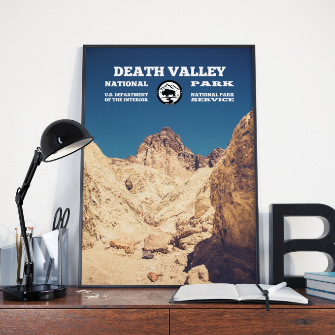 Death Valley National Park WPA Poster Print Wall Art
