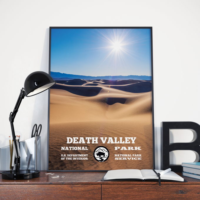 Death Valley National Park WPA Poster Print Wall Art