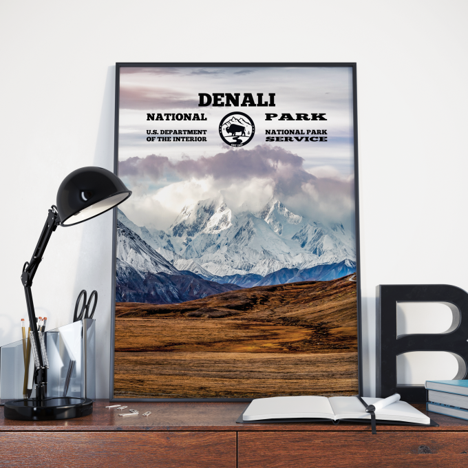 Denali National Park WPA Poster Print Wall Art