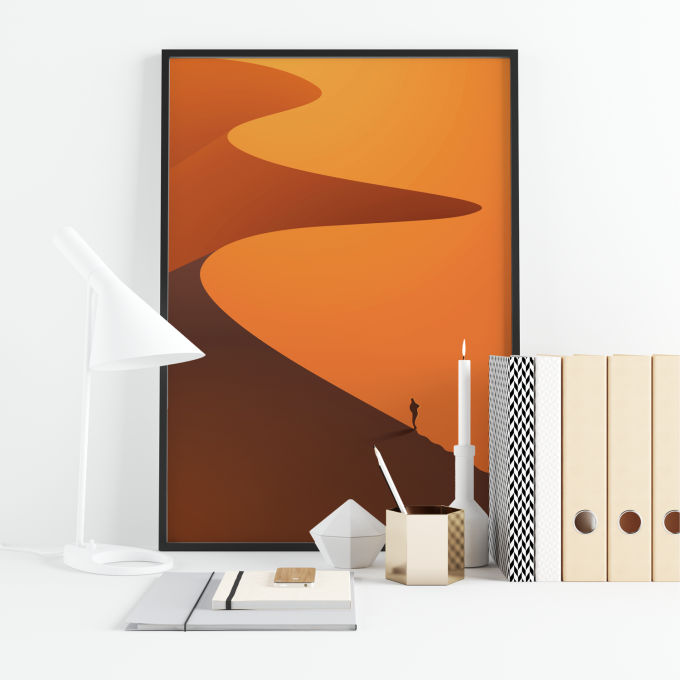 Desert Poster Print Wall Art