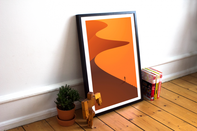 Desert Poster Print Wall Art