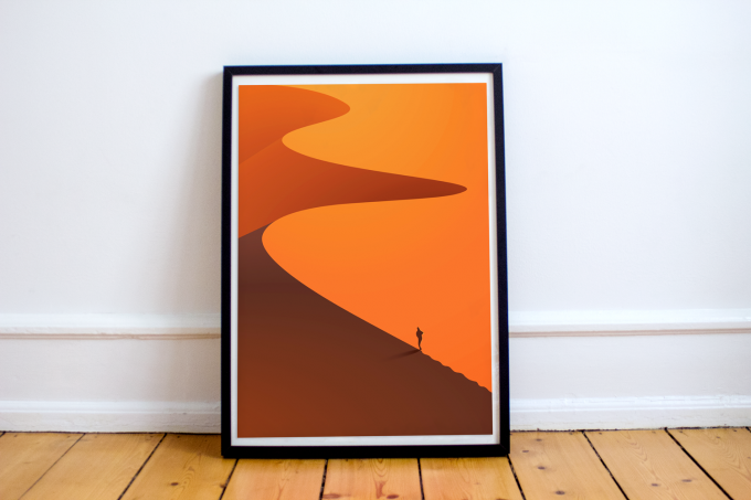 Desert Poster Print Wall Art