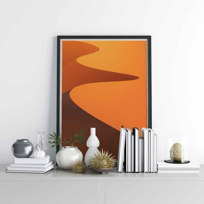 Desert Poster Print Wall Art