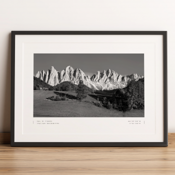 Dolomites Coordinates Poster Print Wall Art