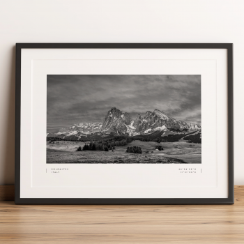 Dolomites Coordinates Poster Print Wall Art
