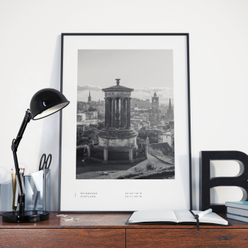 Edinburgh Coordinates Poster Print Wall Art