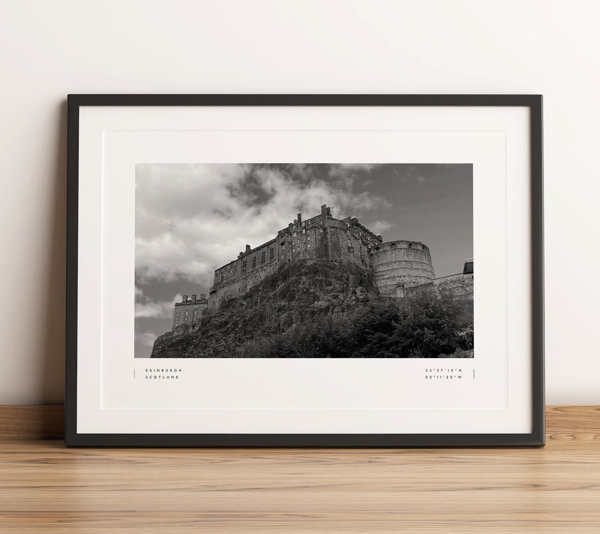 Edinburgh Coordinates Poster Print Wall Art