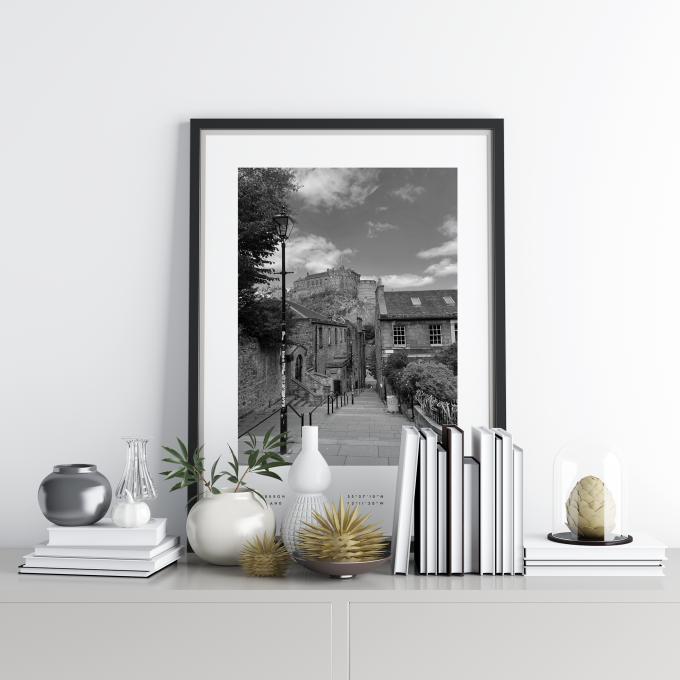 Edinburgh Coordinates Poster Print Wall Art