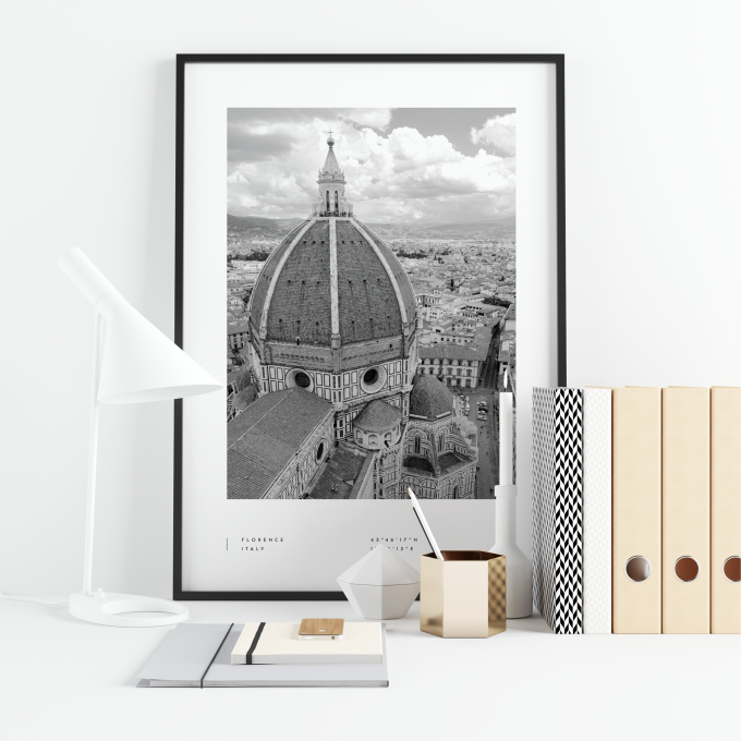 Florence Coordinates Poster Print Wall Art