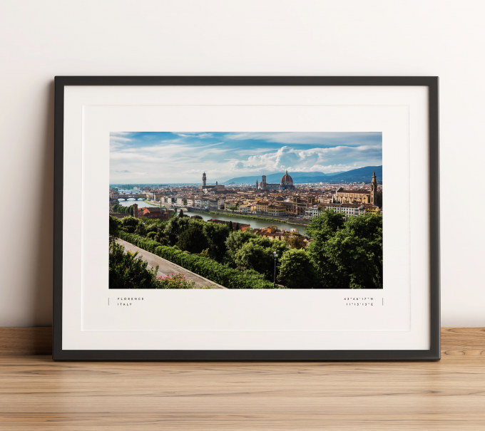 Florence Coordinates Poster Print Wall Art