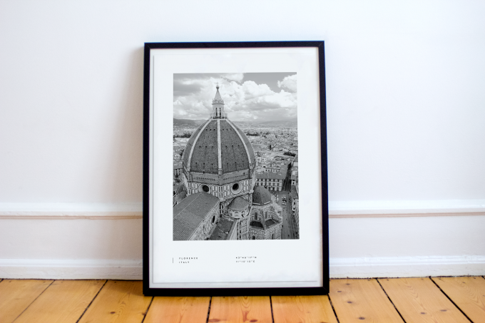 Florence Coordinates Poster Print Wall Art