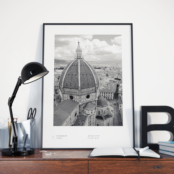 Florence Coordinates Poster Print Wall Art