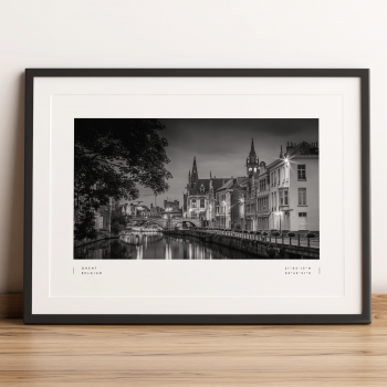 Ghent Coordinates Poster Print Wall Art