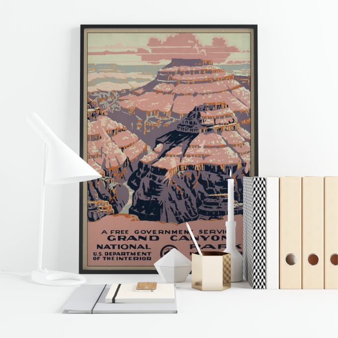 Grand Canyon Poster Print Wall Art WPA