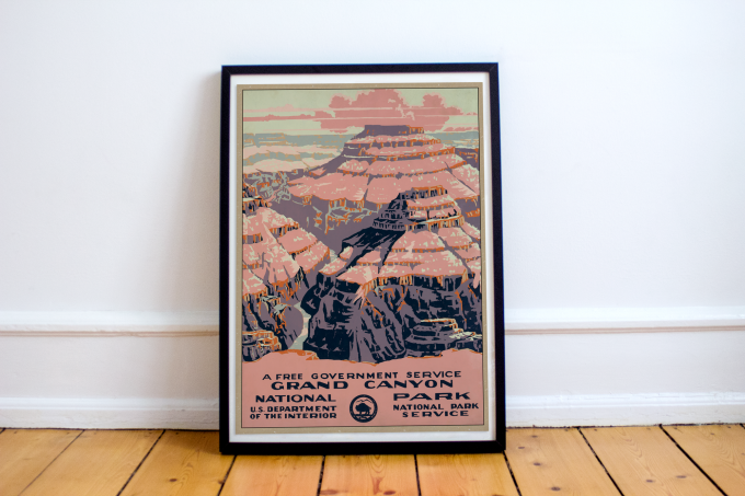 Grand Canyon Poster Print Wall Art WPA